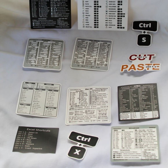 30PCS Guide Keyboard Shortcut Sticker Microsoft Word/Excel (for Windows) - Picture 6 of 8